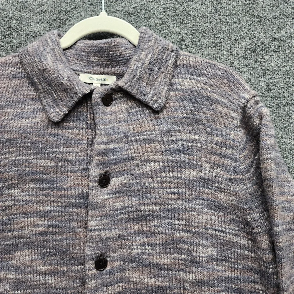 NWT‎ Madewell Wool Blend Sweater Jacket Shirt Coat Button Front Collared Size S